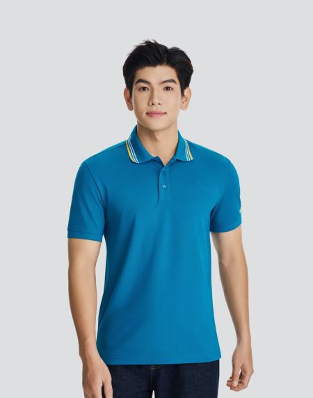 Áo thun đồng phục nam tay ngắn - Xanh Ya