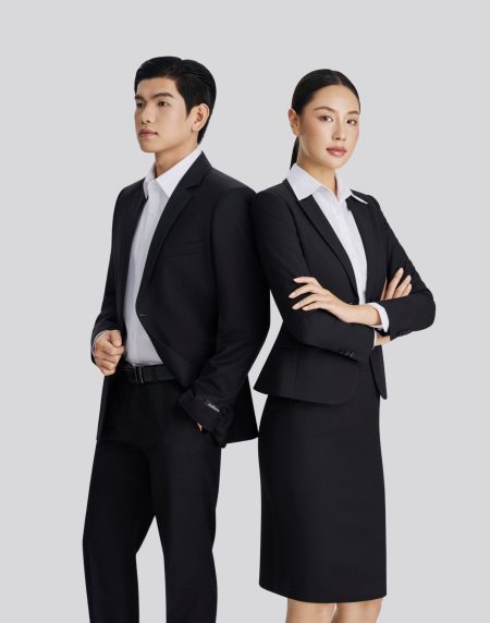 Bộ vest đồng phục Nam - Nữ - Đen