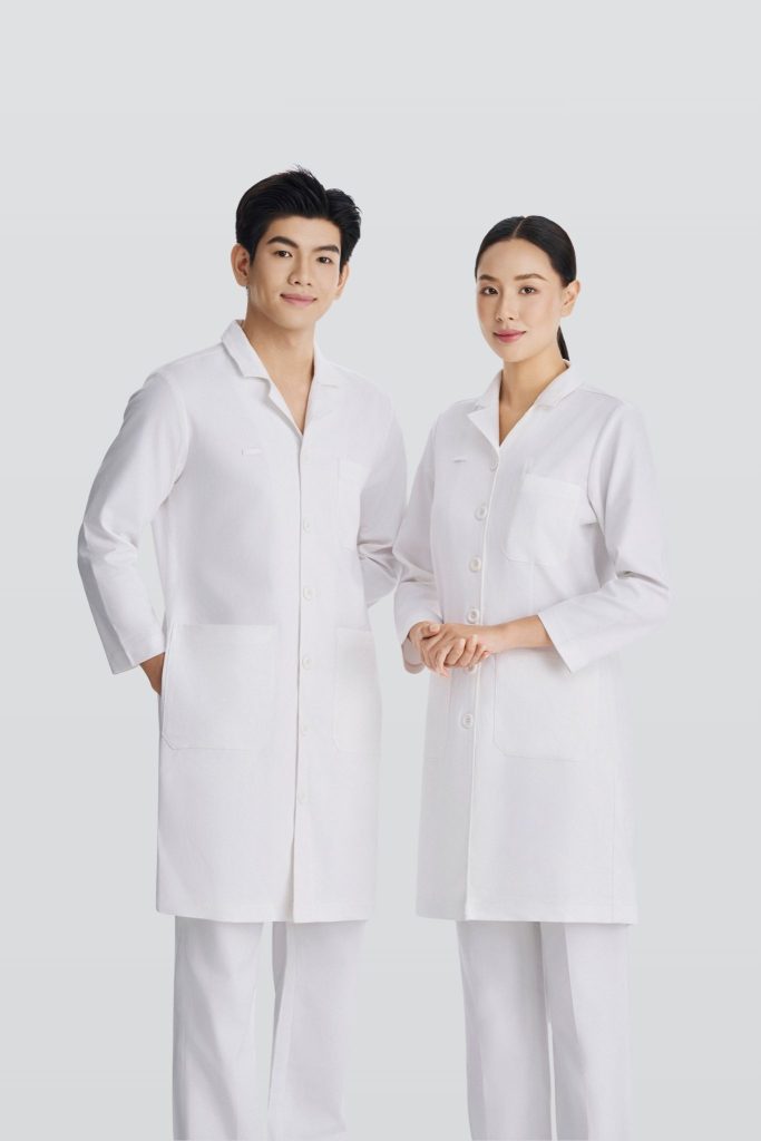 Áo blouse đồng phục nam nữ - trắng