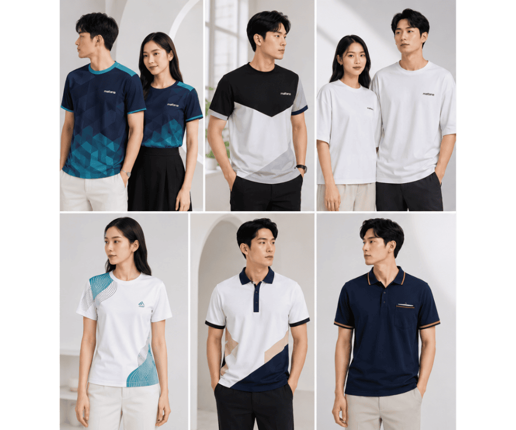 50+ mẫu đồng phục áo thun công sở đẹp cho doanh nghiệp 2026
