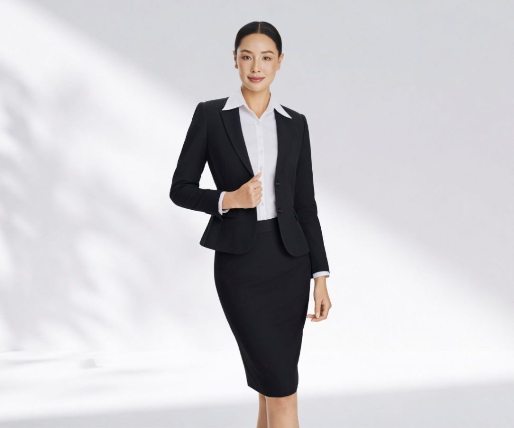 Váy & đầm đồng phục công sở: gợi ý mẫu thanh lịch cho nữ nhân viên