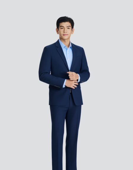 Bộ vest (Áo và quần) đồng phục Nam - Xanh đậm