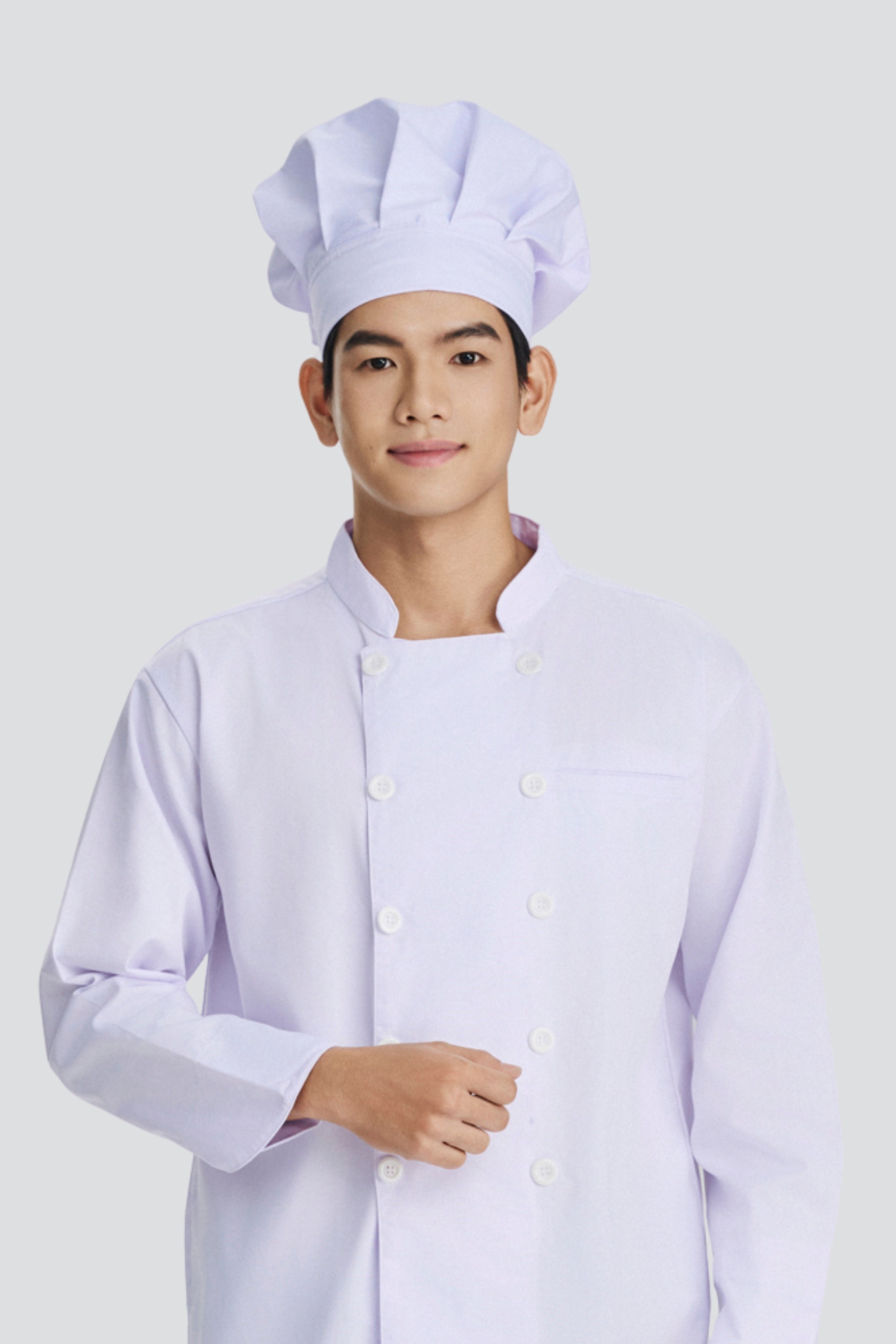 Nón đầu bếp - Trắng 4 Nón đầu bếp - Trắng - hình 3