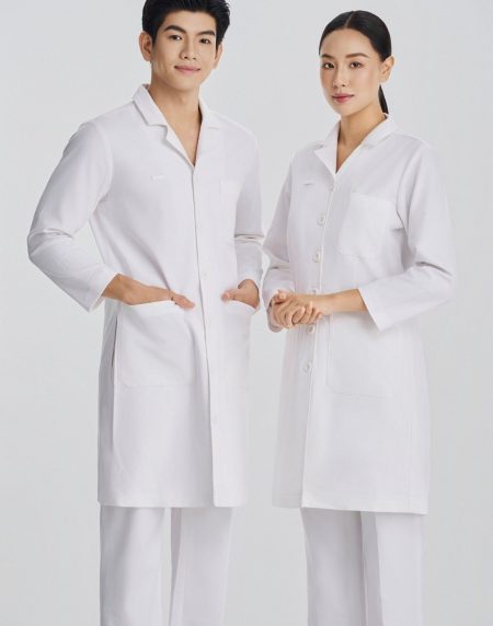 Áo Blouse đồng phục Nam Nữ - Trắng